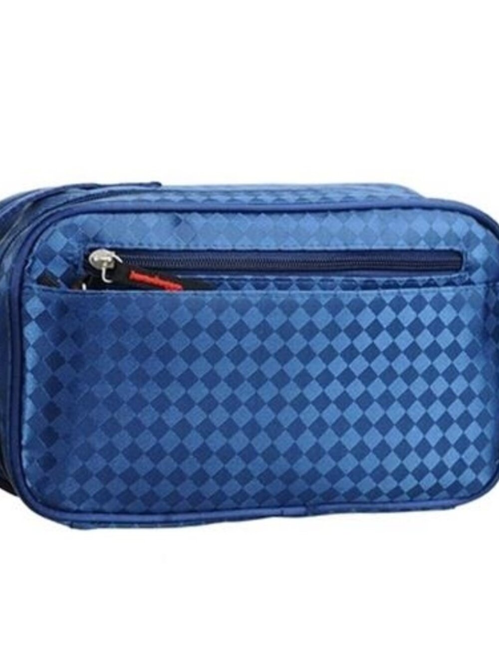 Men's Blue Patterned Toiletry Bag